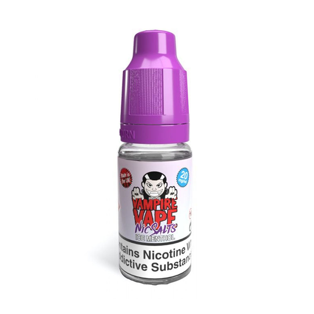 Ice Menthol 10ml Nicotine Salt E-Liquid by Vampire Vape Salts