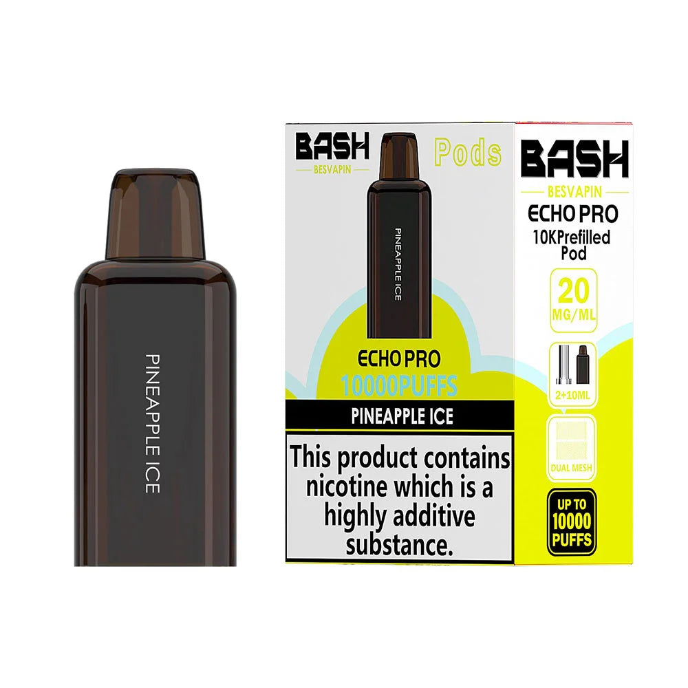 Bash Besvapin Echo Pro 10K Prefilled Pods - Pineapple Ice