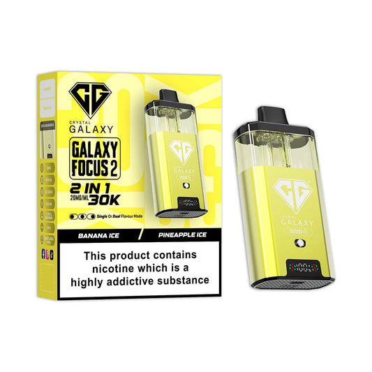 Crystal Galaxy Focus 2 30K Prefilled Pod Kit - Banana Ice / Pineapple Ice