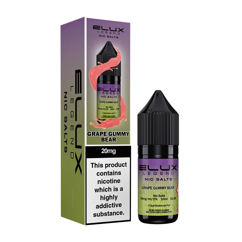 Grape Gummy Bear Elux Legend Nic Salt 10ml