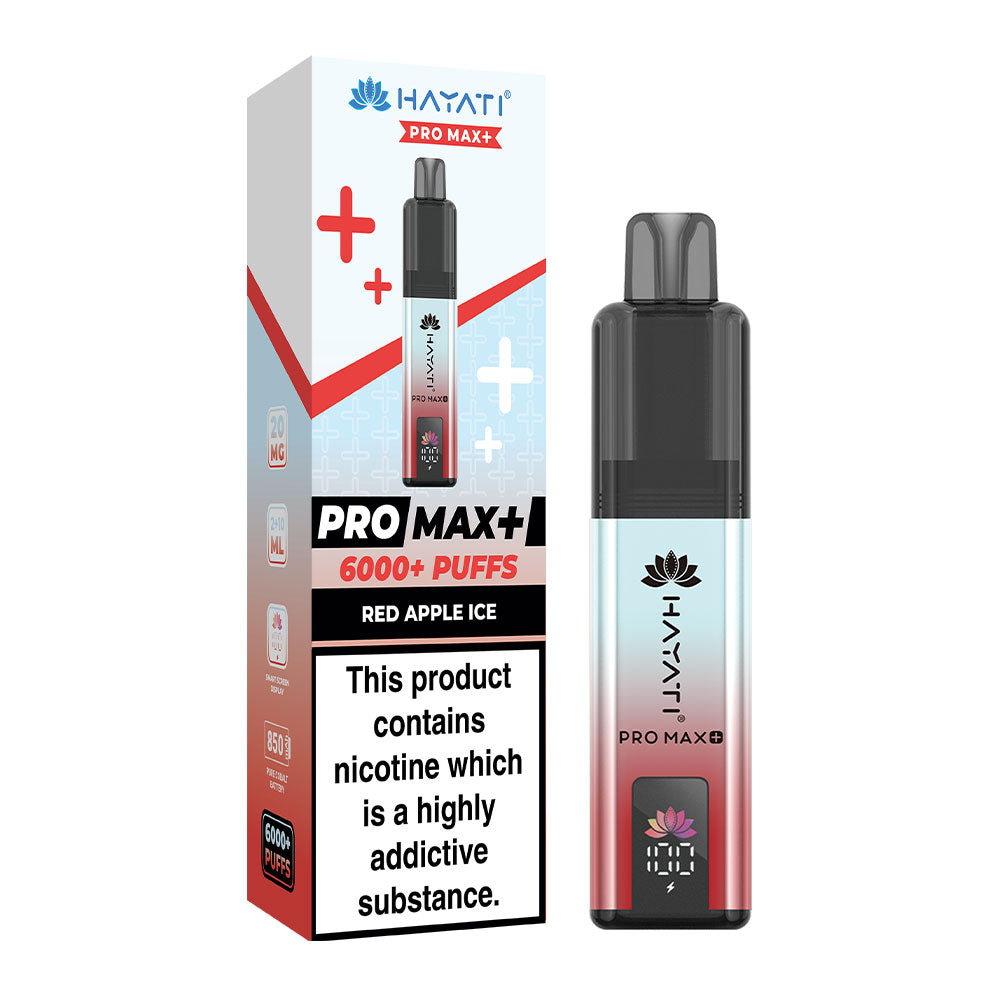 Hayati Pro Max Plus 6000 Puffs - Red Apple Ice