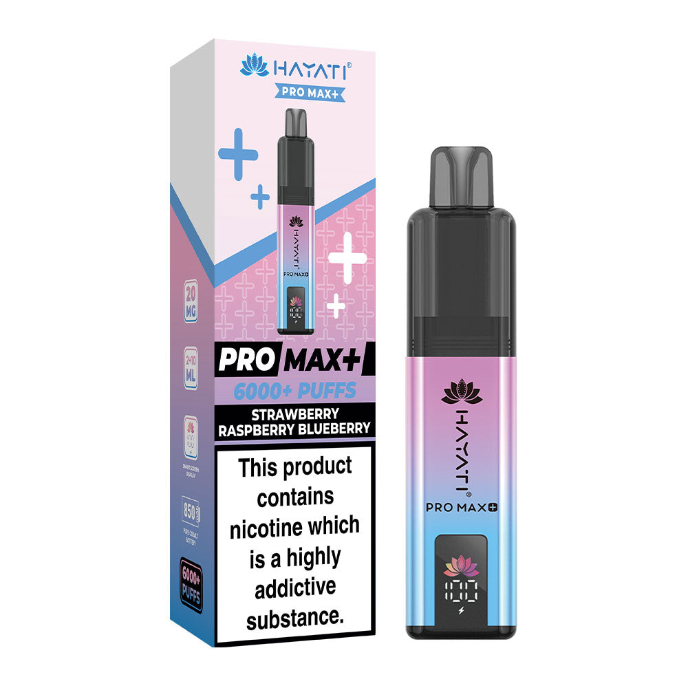 Hayati Pro Max Plus 6000 Puffs - Strawberry Raspberry Blueberry