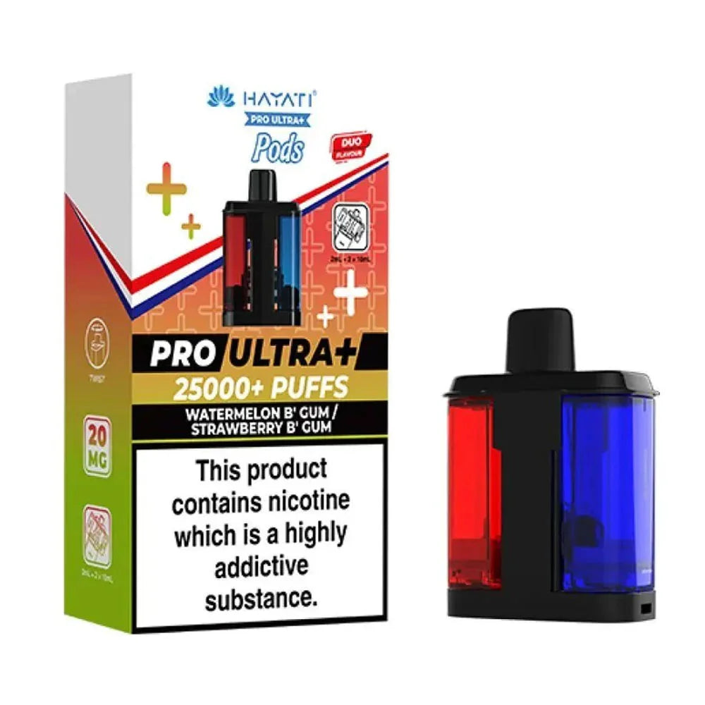 Hayati Pro Ultra Plus Prefilled Pods - Watermelon B' Gum / Strawberry B' Gum