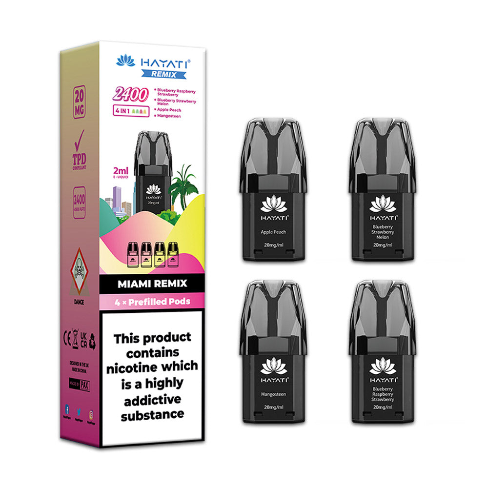 Hayati Remix 2400 Puffs Pre-filled Replacement Pods