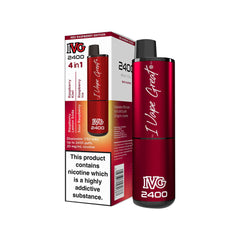 4 in 1 Red Raspberry Edition IVG 2400 Disposable Vape