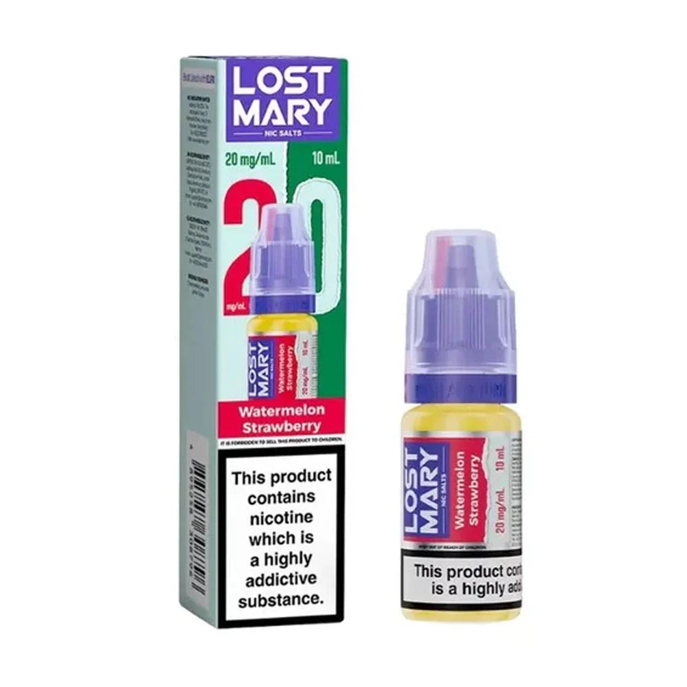 Lost Mary 10ml Nic Salt E Liquid - Watermelon Strawberry