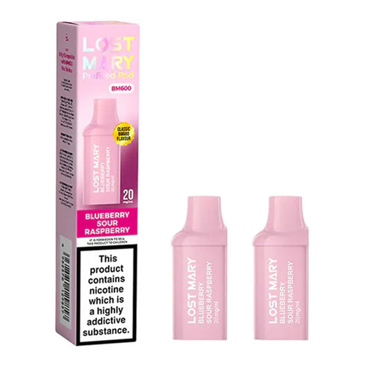 Lost Mary BM600 Prefilled Pods (Pack of 2) - Blueberry Sour Raspberry