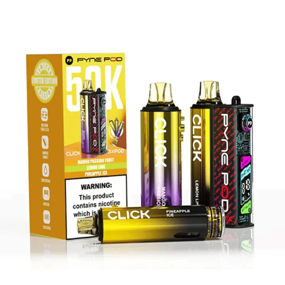 Pyne Pod Click 50K Puffs Prefilled Pod Kit - Yellow Edition