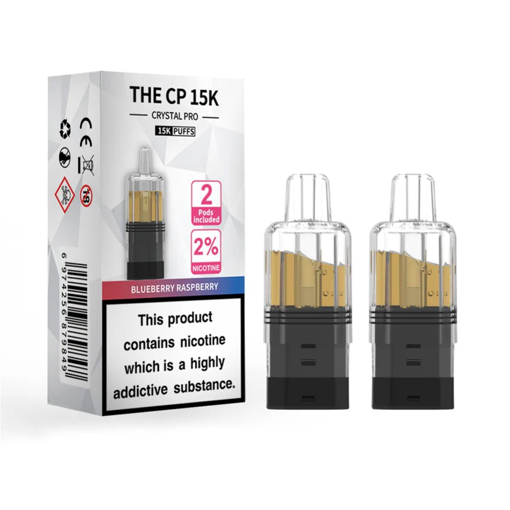 The Crystal Pro CP 15K Prefilled Pods - Blueberry Raspberry