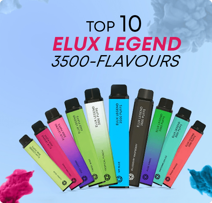 Top 10 Flavours Of Elux Legend 3500 Disposable Vape