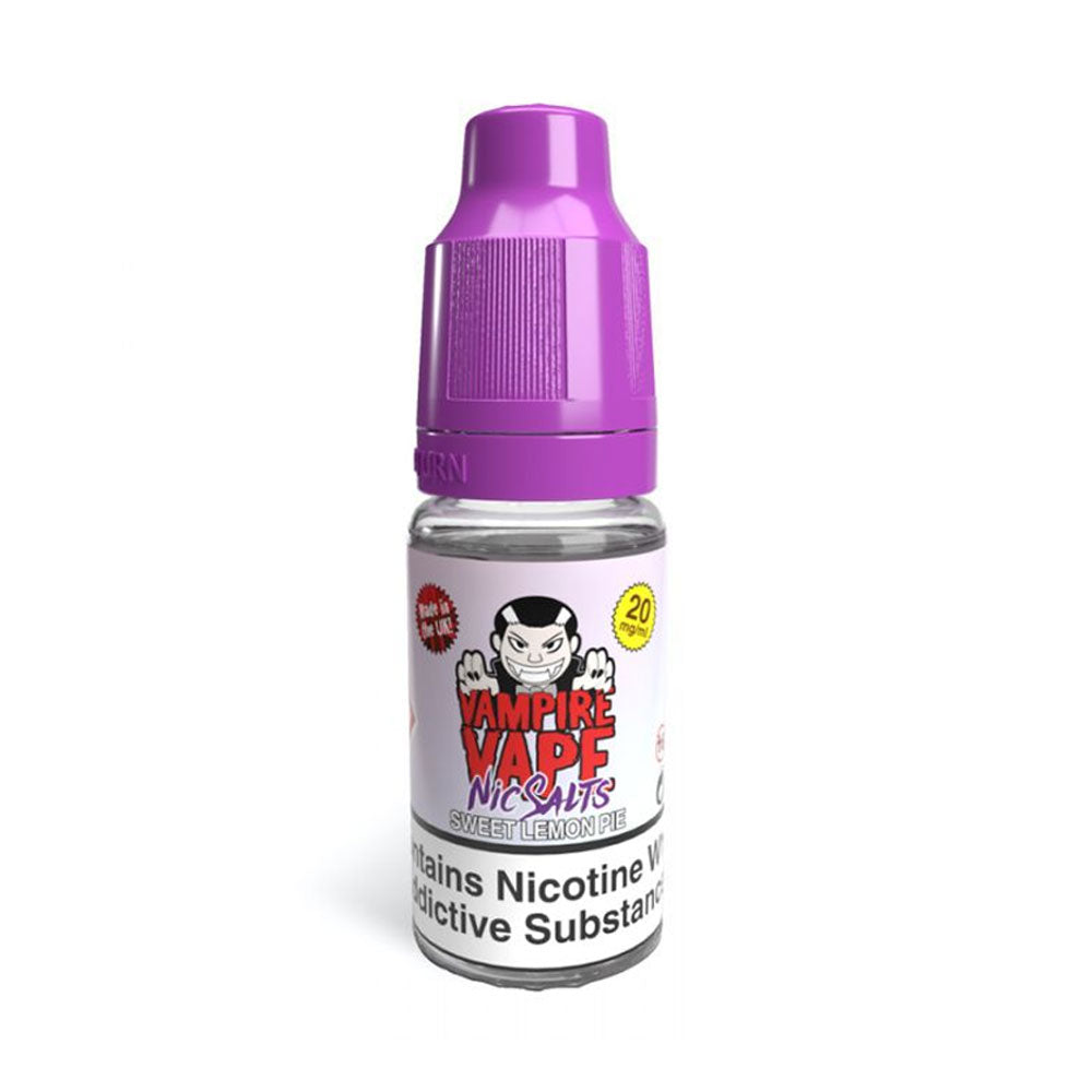 Sweet Lemon Pie 10ml Nicotine Salt E-Liquid by Vampire Vape Salts