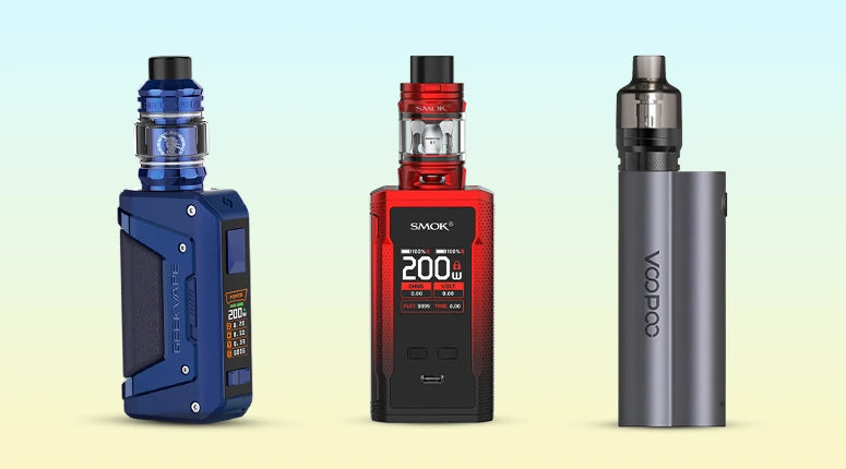 Advanced box mod vape_kits with adjustable wattage and airflow