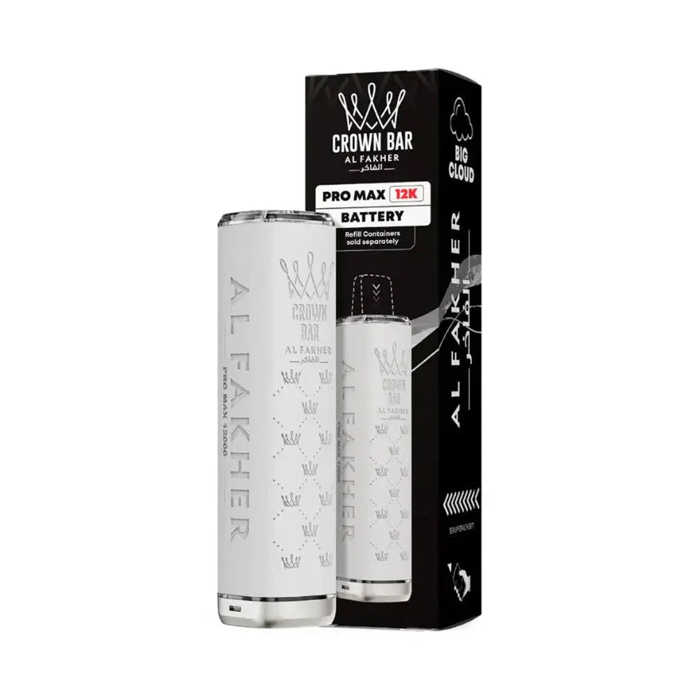 Al Fakher Crown Bar Pro Max 12K Prefilled Pod Kit - White