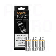 Aspire pockex coils| 5 packs Available in 0.6/1.2Ω
