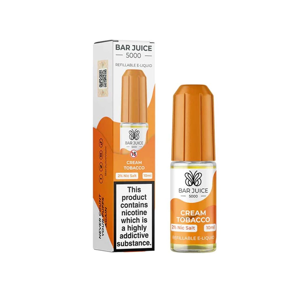    Bar-Juice-5000-Cream-Tobacco-10ml-Nic-Salt-E-Liquid