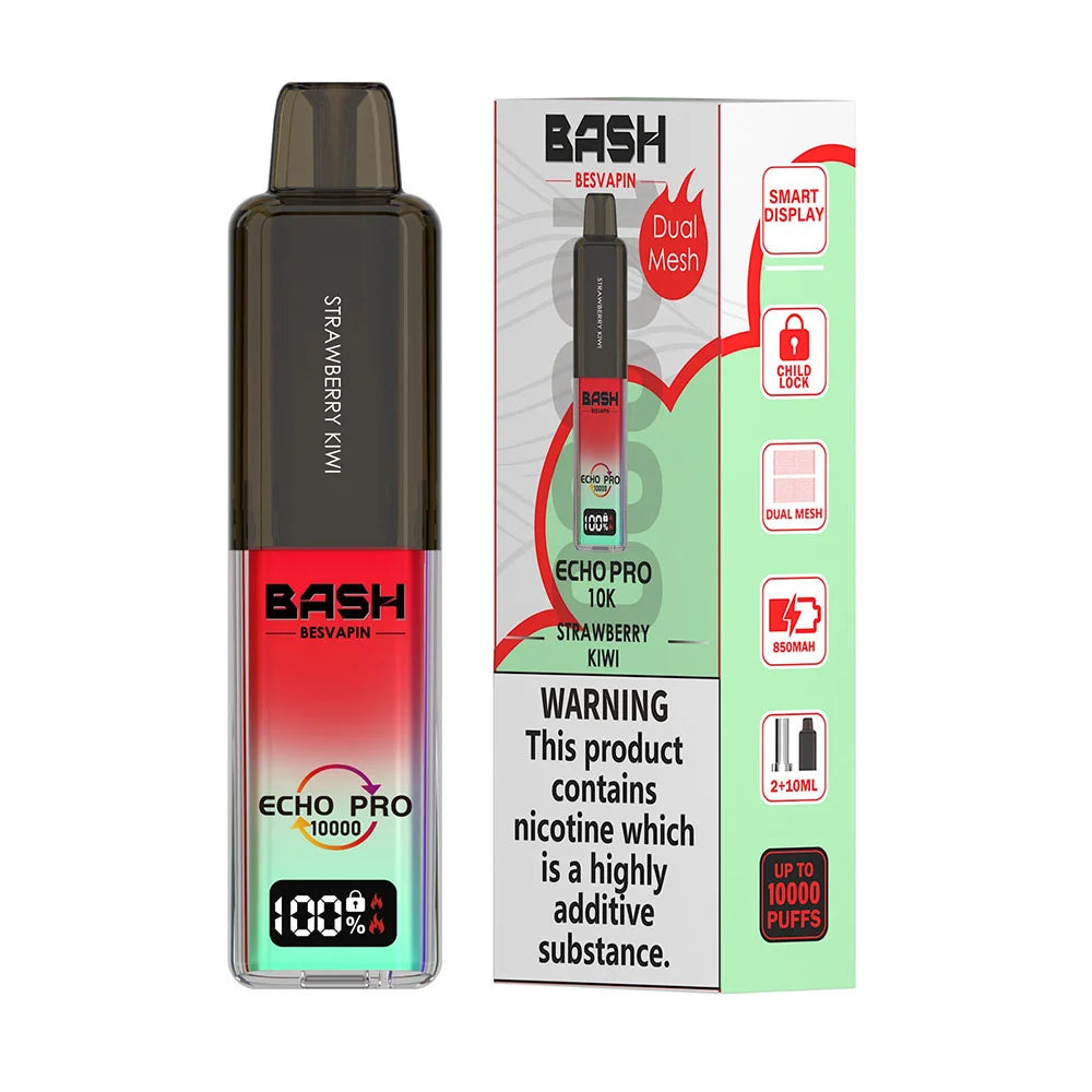 Bash Besvapin Echo Pro 10K Prefilled Pod Kit - Strawberry Kiwi