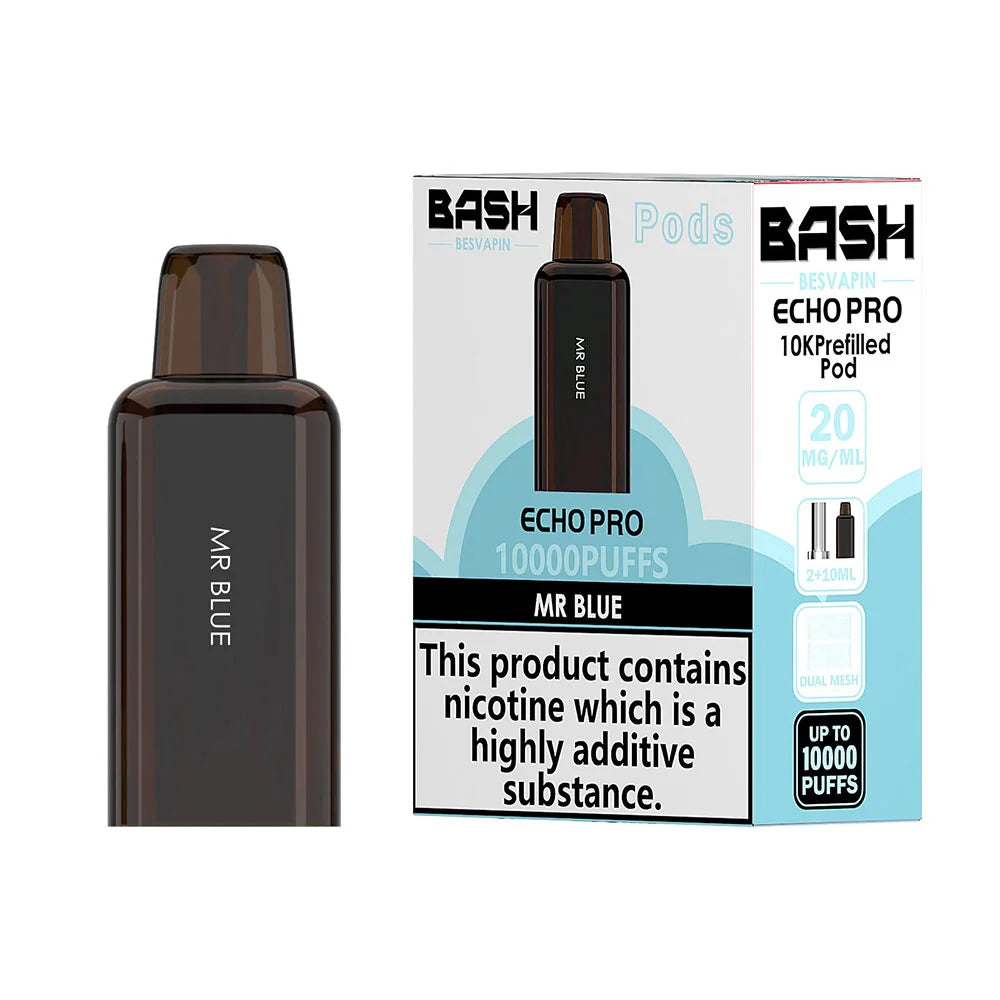 Bash Besvapin Echo Pro 10K Prefilled Pods - Mr Blue