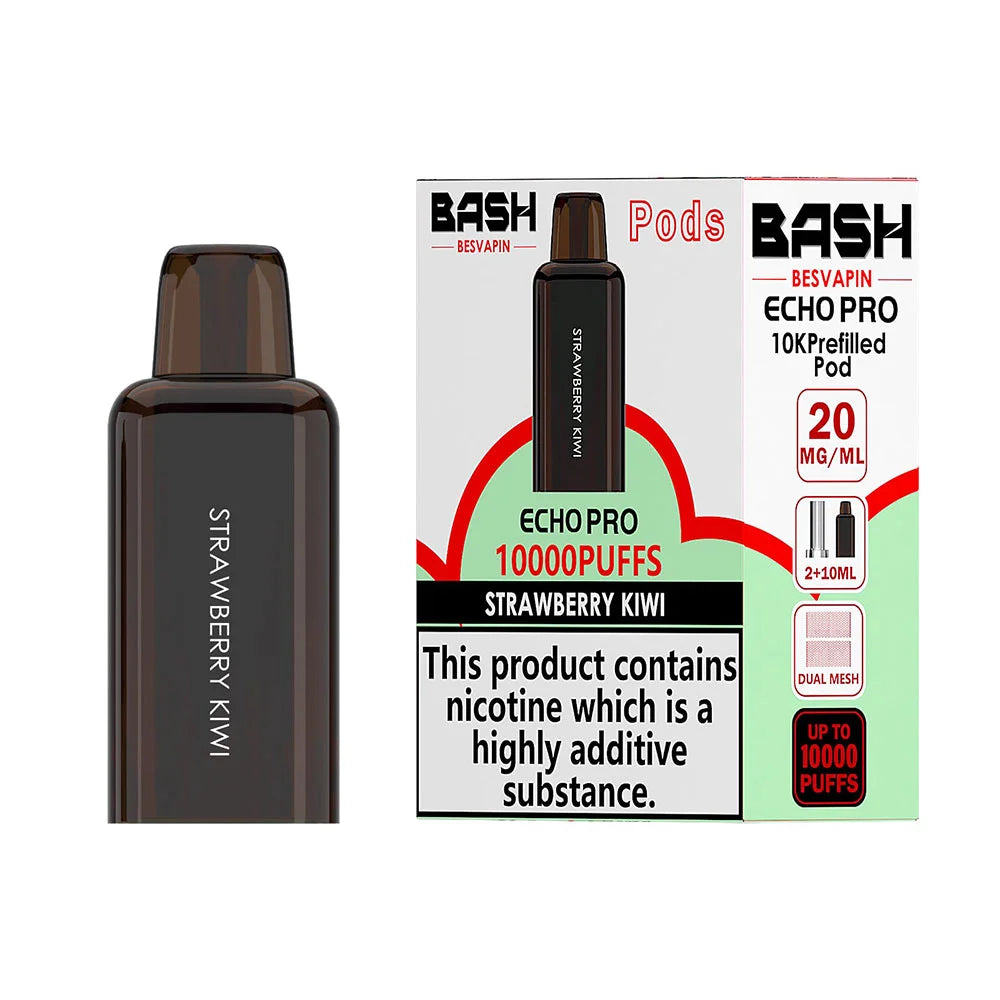 Bash Besvapin Echo Pro 10K Prefilled Pods - Strawberry Kiwi