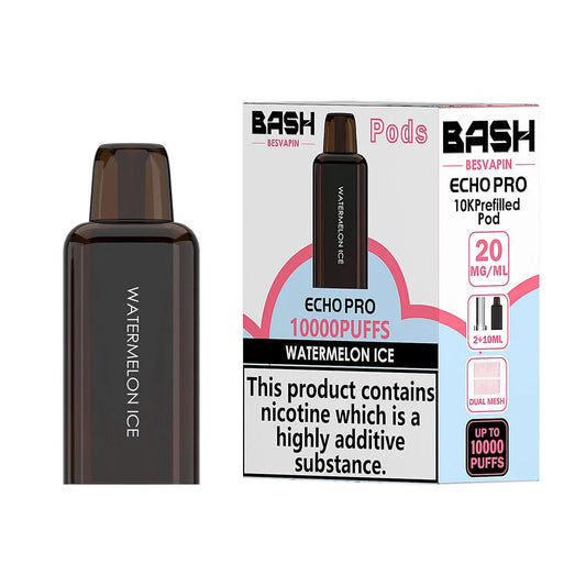 Bash Besvapin Echo Pro 10K Prefilled Pods - Watermelon Ice