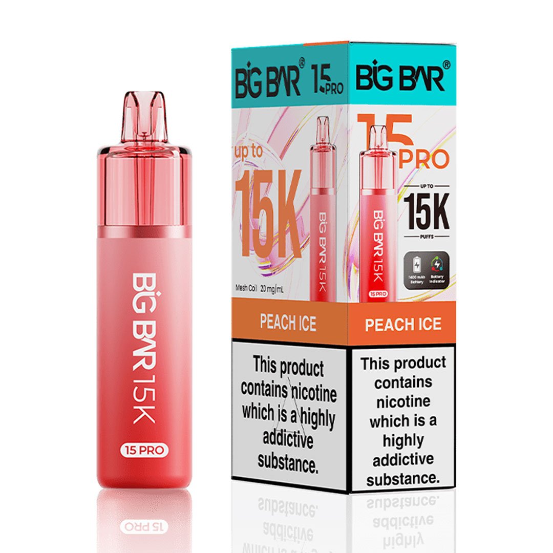 Big Bar Pro 15K Prefilled Pod Kit - Peach Ice