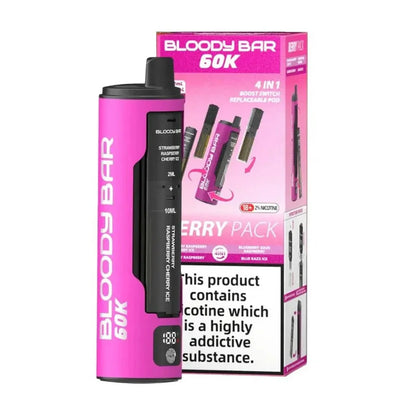 Bloody Bar 60K 4-in-1 Prefilled Pod Kit - Berry Pack