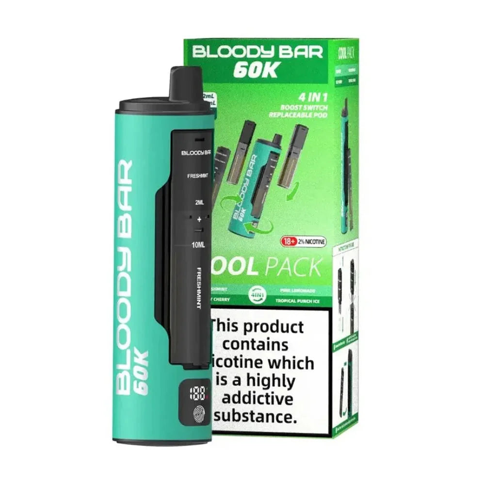Bloody Bar 60K 4-in-1 Prefilled Pod Kit - Cool Pack