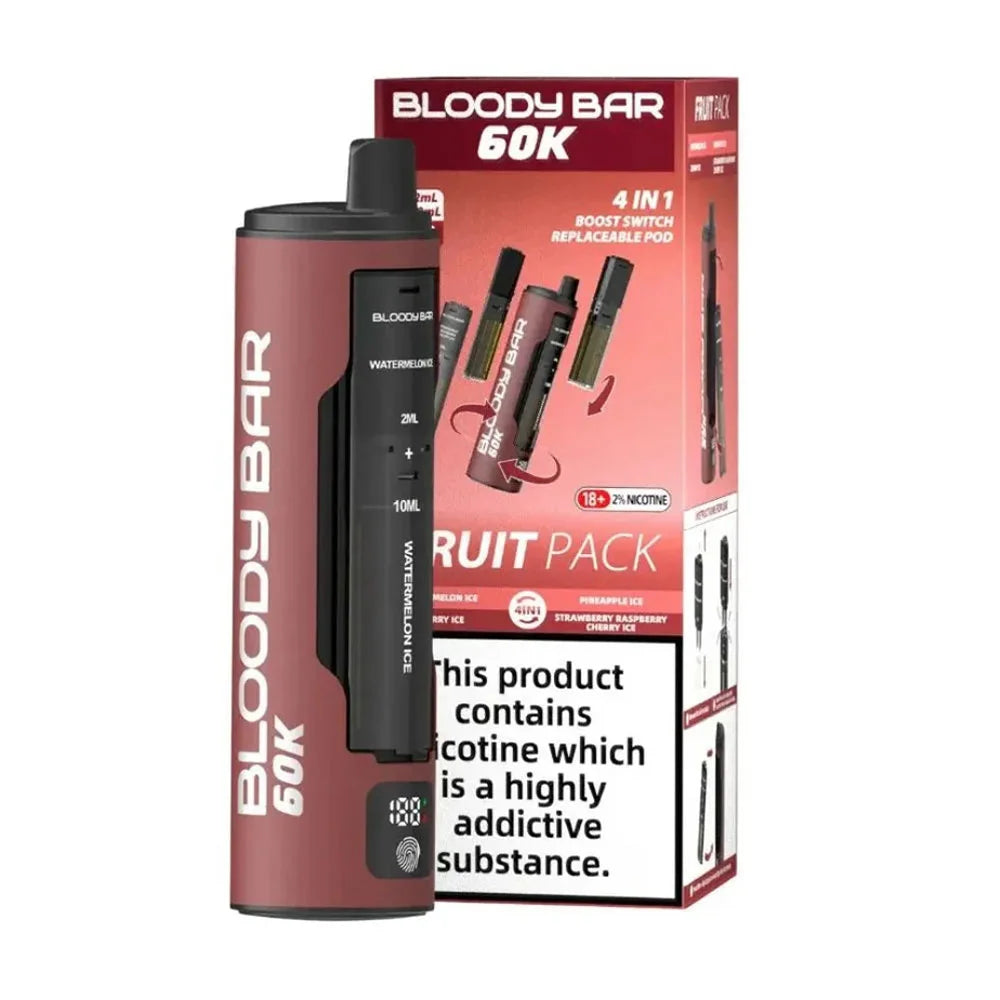 Bloody Bar 60K 4-in-1 Prefilled Pod Kit - Fruit Pack