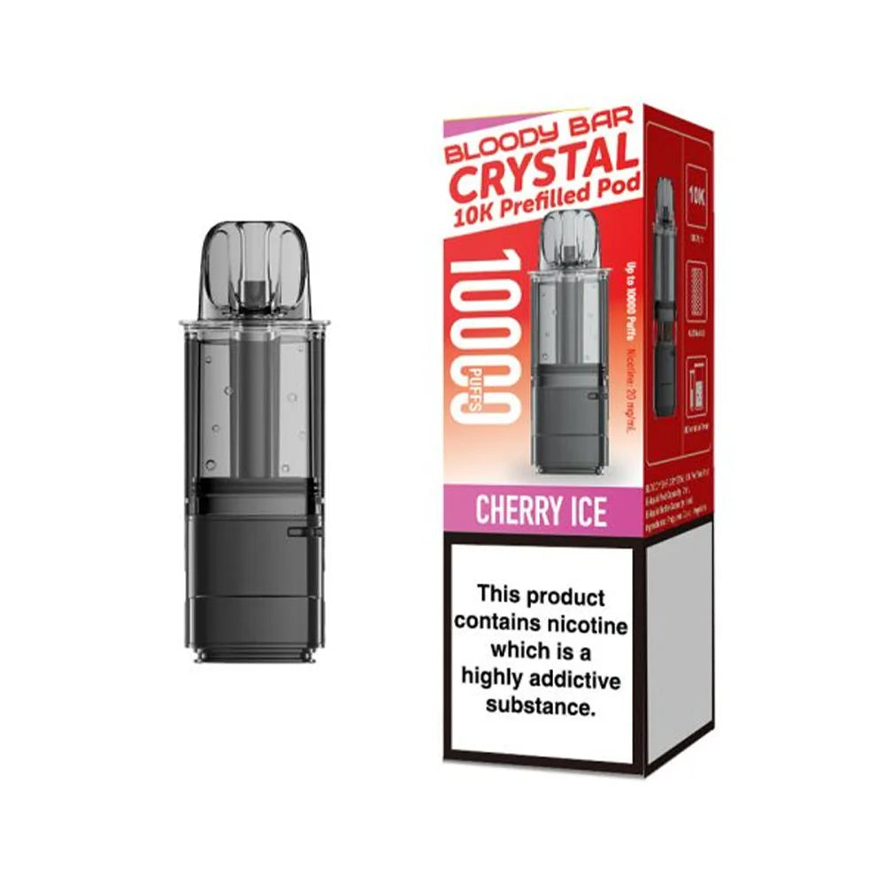 Bloody Bar Crystal 10K Prefilled Pods - Cherry Ice