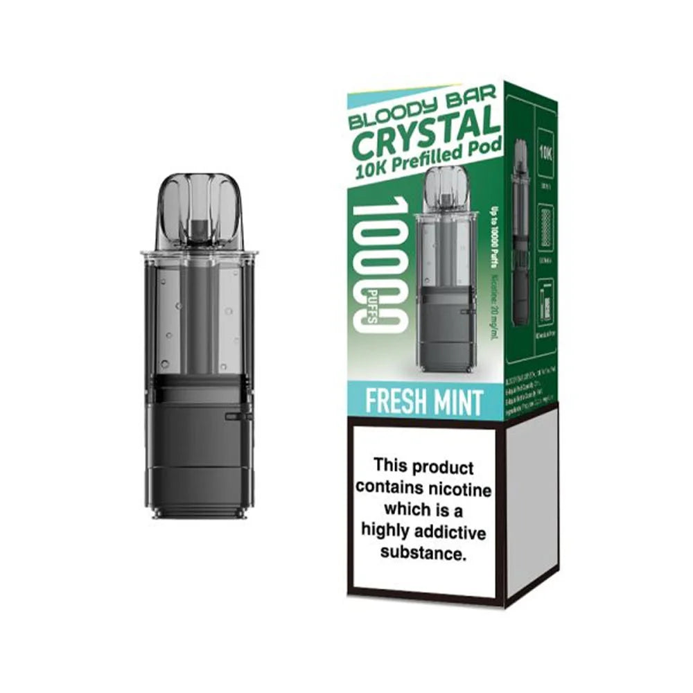 Bloody Bar Crystal 10K Prefilled Pods - Fresh Mint