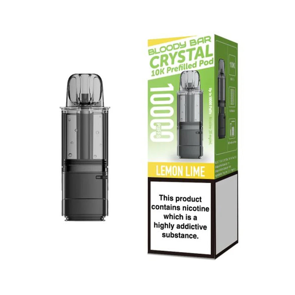 Bloody Bar Crystal 10K Prefilled Pods -Lemon Lime