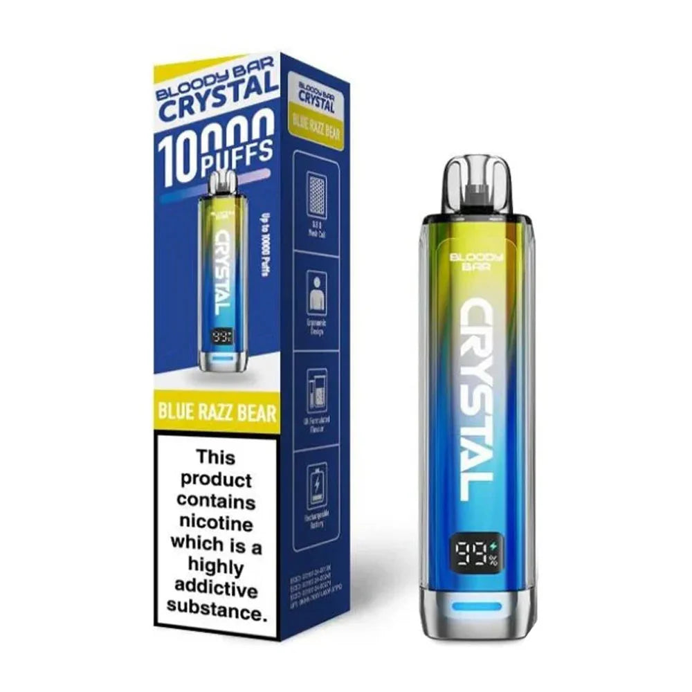 Bloody Bar Crystal 10K Prefilled Pod Kit - Blue Razz Bear