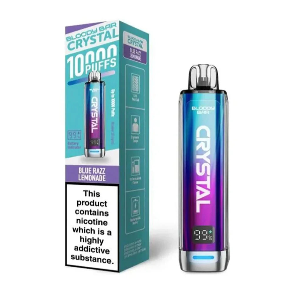 Bloody Bar Crystal 10K Prefilled Pod Kit - Blue Razz Lemonade