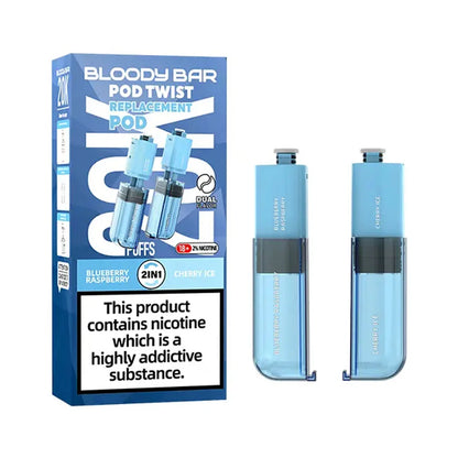 Bloody Bar Pod Twist 20K Prefilled Pods - Blueberry Raspberry / Cherry Ice