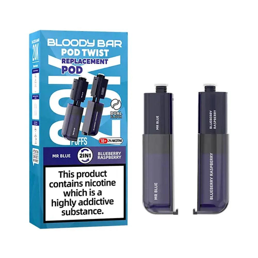 Bloody Bar Pod Twist 20K Prefilled Pods - Mr Blue / Blueberry Raspberry