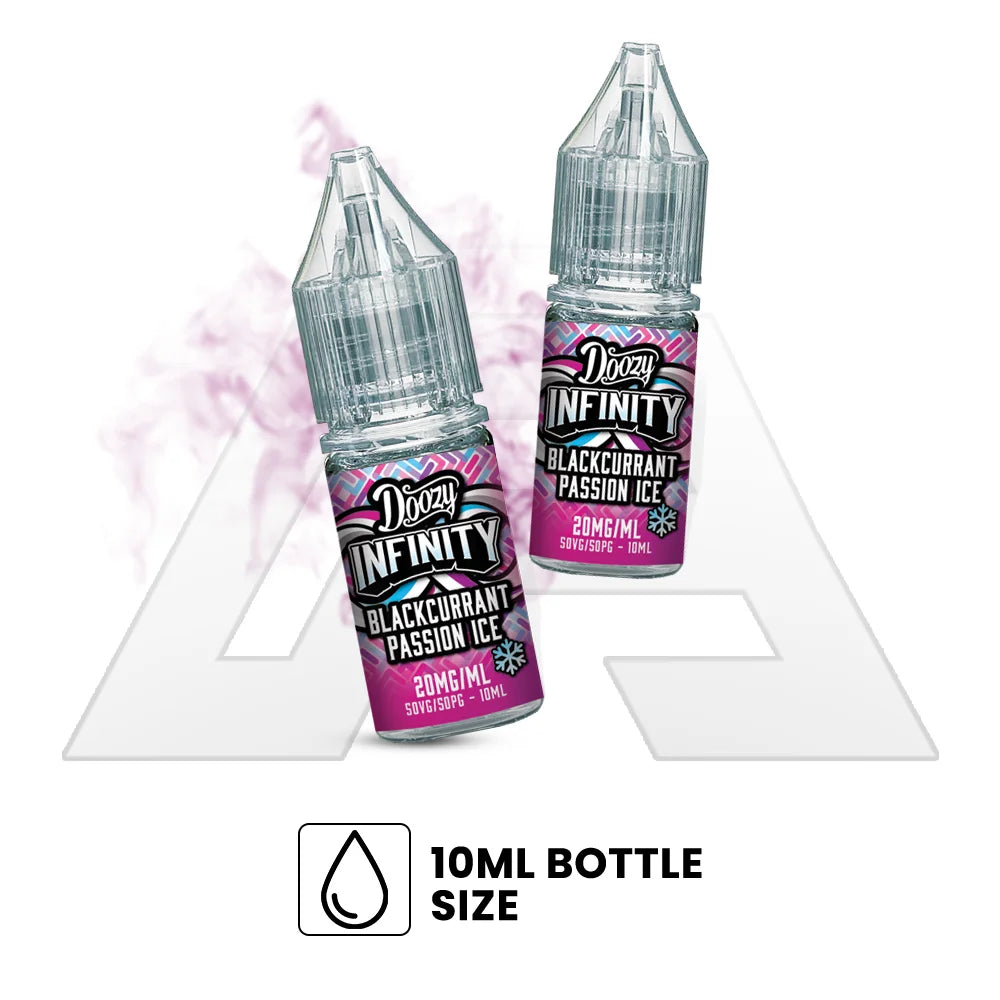 Blue Razz Mojito Doozy Infinity 10ml Nic Salt E Liquid Bottle size