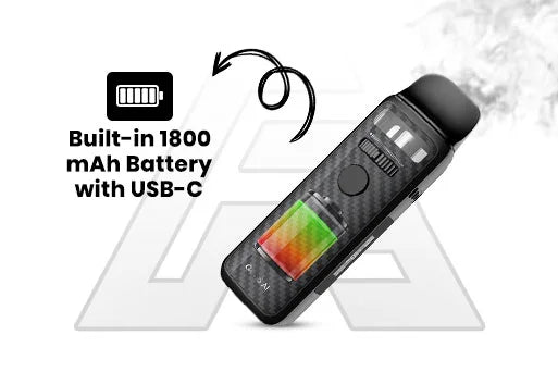 Built in 1800 mAh Battery with USB C