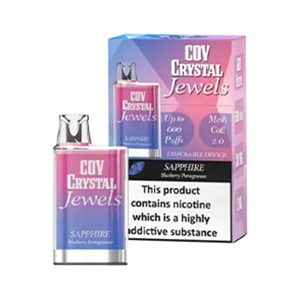 COV Crystal Jewels Blueberry Pomegranate 600 Puffs Disposable Vape