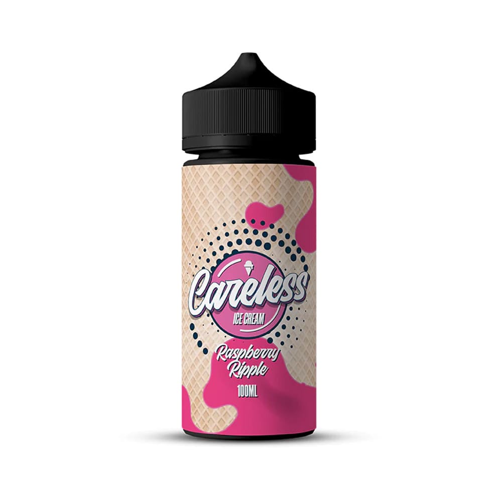 Careless-Ice-Cream-Raspberry-Ripple-E-Liquid-100ml-Shortfill