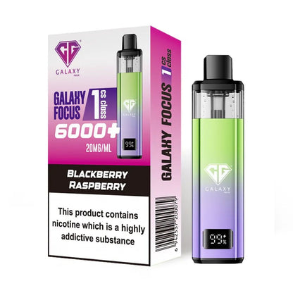 Crystal Galaxy Focus 1 6000 Prefilled Pod Kit - Blackberry Raspberry