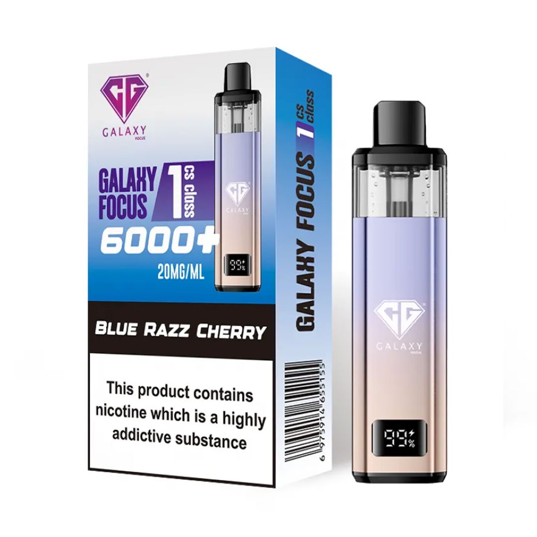 Crystal Galaxy Focus 1 6000 Prefilled Pod Kit - Blue Razz Cherry