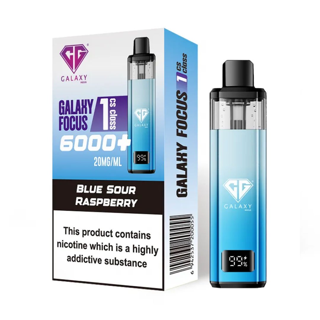 Crystal Galaxy Focus 1 6000 Prefilled Pod Kit - Blue Sour Raspberry