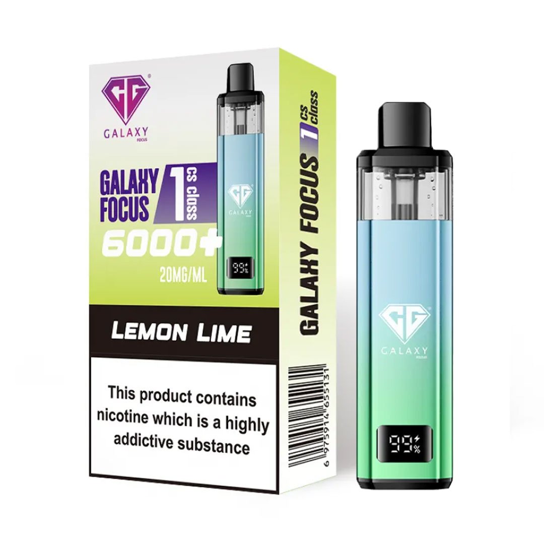 Crystal Galaxy Focus 1 6000 Prefilled Pod Kit - Lemon Lime