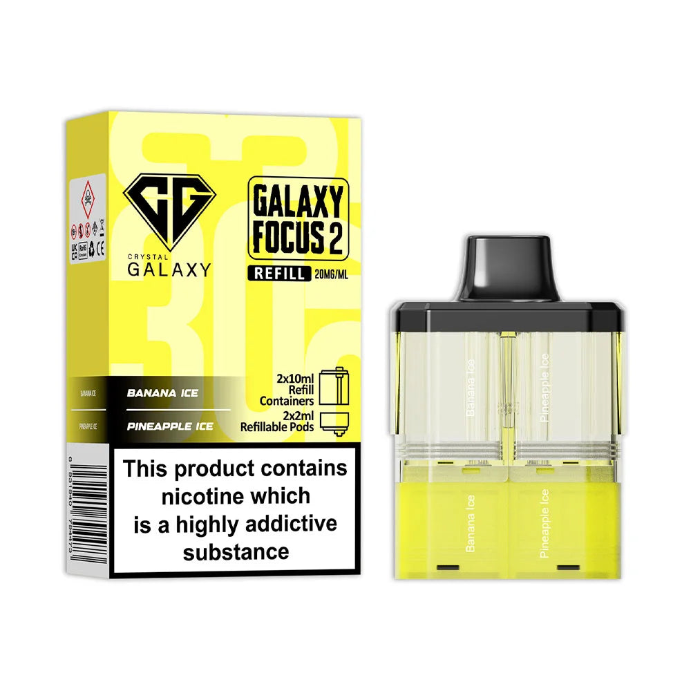 Crystal Galaxy Focus 2 30K Prefilled Pod - Banana Ice / Pineapple Ice