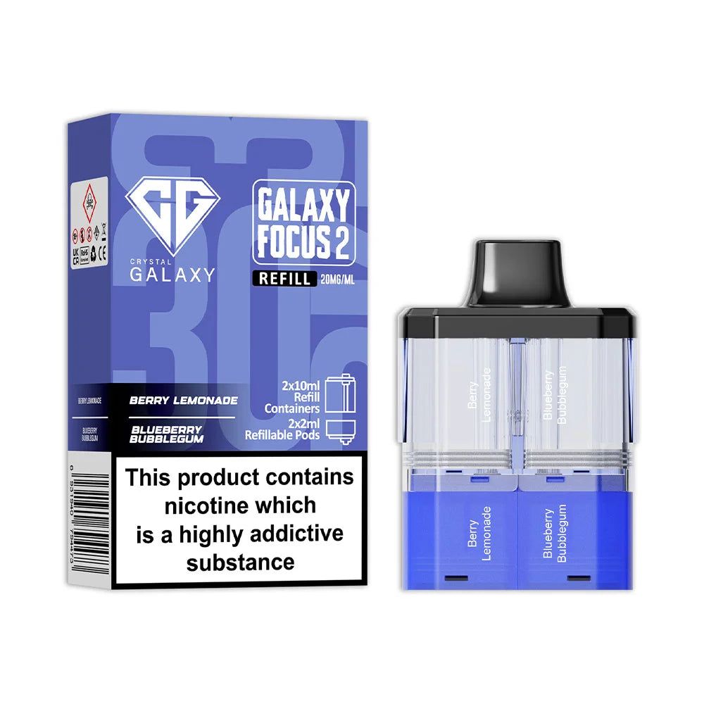 Crystal Galaxy Focus 2 30K Prefilled Pod - Berry Lemonade / Blueberry Bubblegum