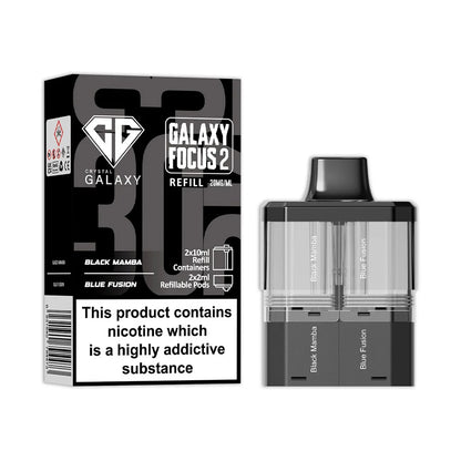 Crystal Galaxy Focus 2 30K Prefilled Pod - Black Mamba / Blue Fusion
