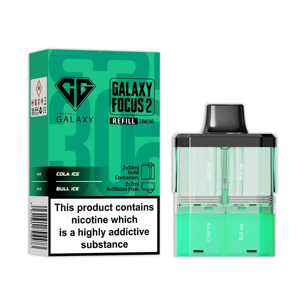 Crystal Galaxy Focus 2 30K Prefilled Pod - Cola Ice / Bull Ice