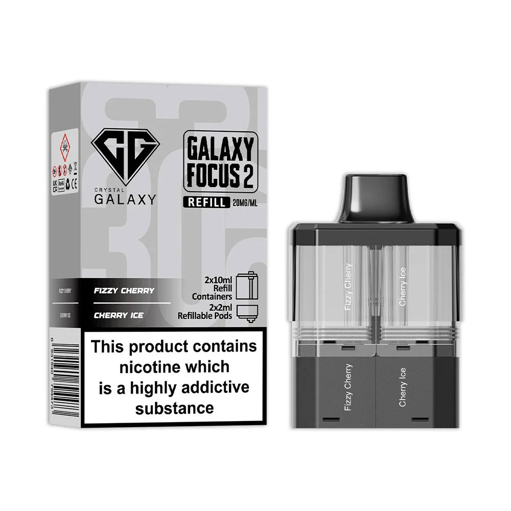 Crystal Galaxy Focus 2 30K Prefilled Pod - Fizzy Cherry / Cherry Ice