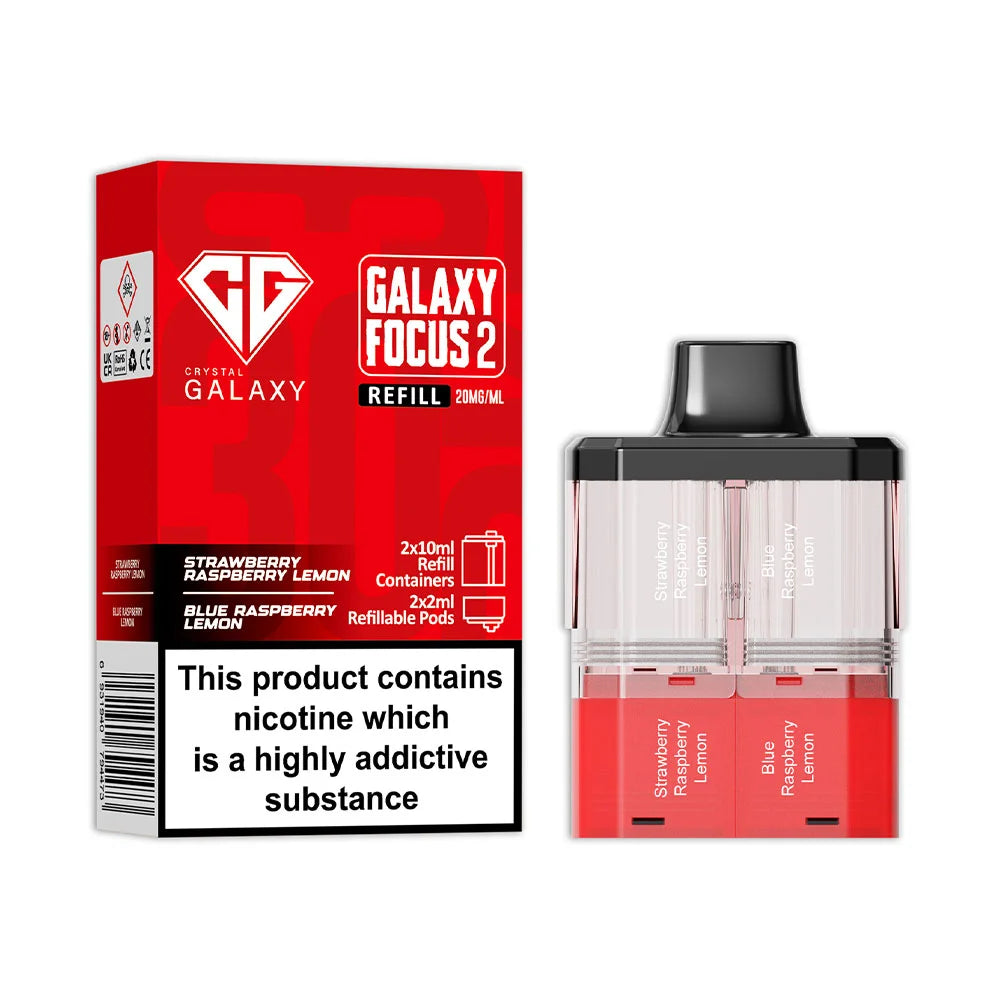 Crystal Galaxy Focus 2 30K Prefilled Pod - Strawberry Raspberry Lemon / Blue Raspberry Lemon