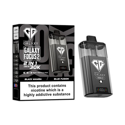 Crystal Galaxy Focus 2 30K Prefilled Pod Kit - Black Mamba / Blue Fusion