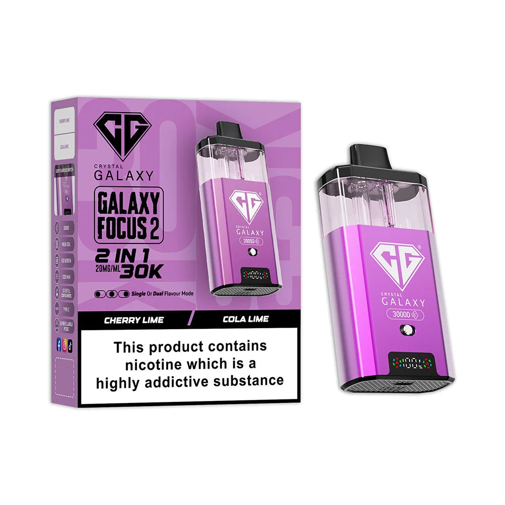 Crystal Galaxy Focus 2 30K Prefilled Pod Kit - Cherry Lime / Cola Lime